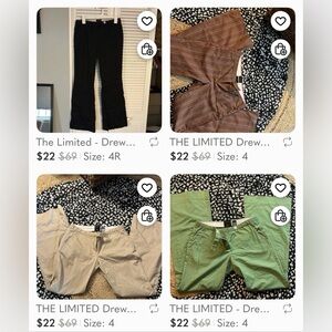 Lot of 4️⃣ Limited DREW Pants - size 4